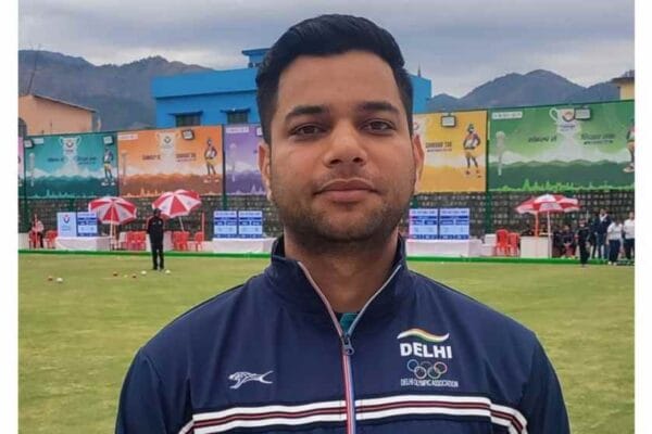 दिल्ली के स्टार लॉन बॉल खिलाड़ी नवनीत सिंह ने उत्तराखंड में राष्ट्रीय खेल में दिखाया दम