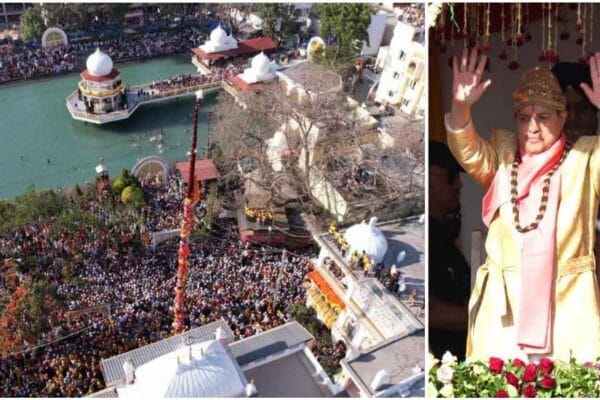 श्री दरबार साहिब में शाम 4 बजकर 19 मिनट पर हुआ श्री झण्डे जी का आरोहण, श्री गुरु राम राय जी महाराज व श्रीमहंत देवेन्द्र दास जी महाराज के जयकारों से गूंजी द्रोणनगरी